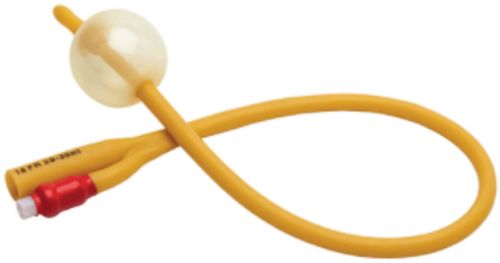 Rubber Foley Balloon Catheter, Color : Yellow, Length : 20-40cm For Hospitals