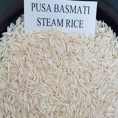 Natural Pusa Steam Basmati Rice, Color : Creamy, Variety : Long Grain, Packaging Type : PP Bags