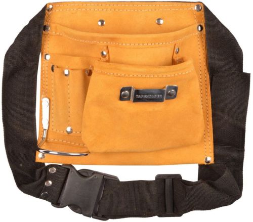 Pahal 8 Pockets Leather Tool Bag 8.5 X 9 Inches
