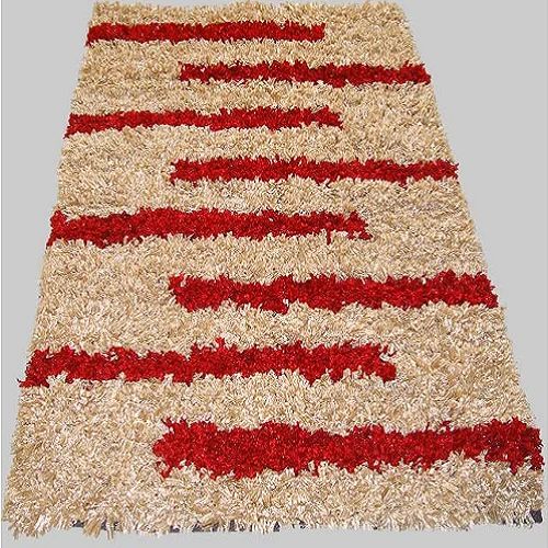 Designer Shaggy Rug, Shape : Rectangular