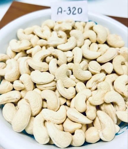 A320 Whole Cashew Nuts 100 %, Taste : Light Sweet For Human Consumption