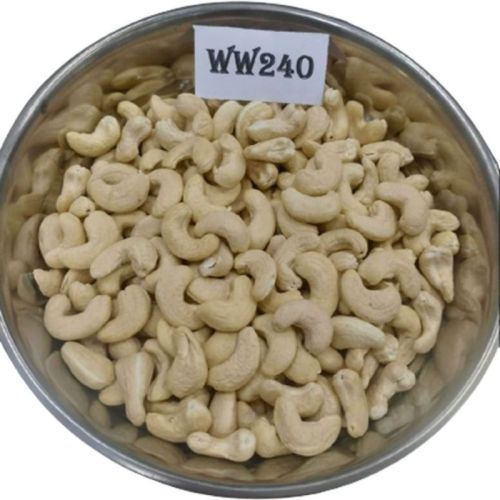 WW240 Whole Cashew Nuts, Color : Creamy 100 %, Taste : Light Sweet