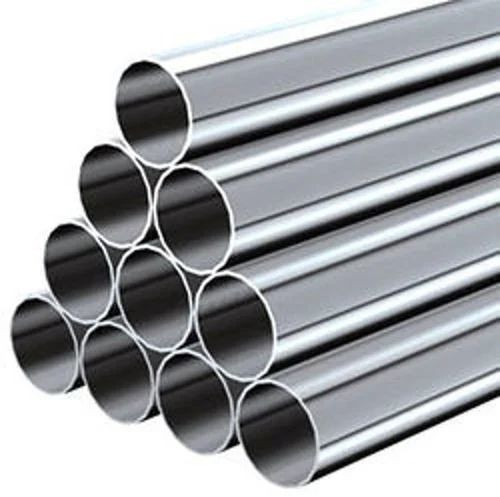 Silver Stainless Steel Round Pipe, Specialities : High Quality For Industrial Use