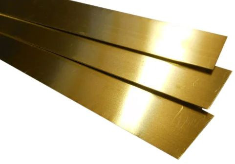 Brass Strips, Shape : Rectangular For Used In Electrical Contacts, Automotive Parts, Jewelry, Musical Instruments