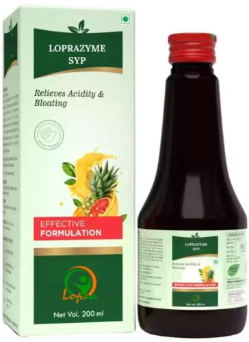 Loprazyme Syrup, Form : Liquid, Medicine Type : Allopathic, Packaging Size : 200 Ml