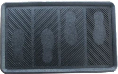 Black Rubber Boot Tray Mat For Door Entrance