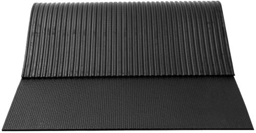 Black Rubber Hammer Top Stable Mat 120x180 Cm-17mm