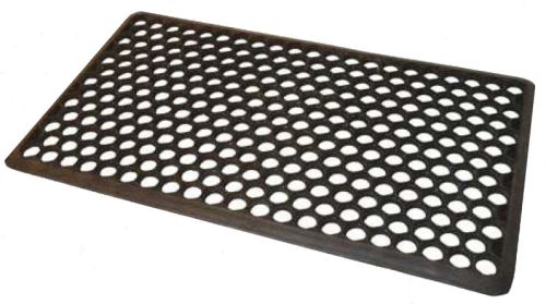 Black Rubber Honeycomb Floor Mat