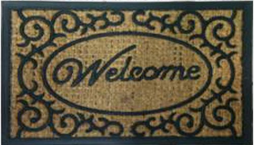 Panama Rubber Back Coir Mat Multisizes For Used Doorways
