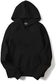 Mens Pure Cotton Black Hoodies