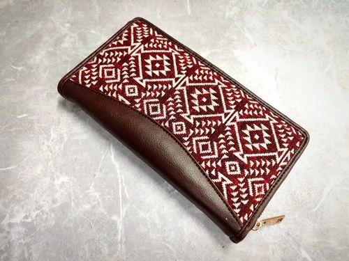 Printed Brown Cotton Ladies Wallet For Keeping, Cash