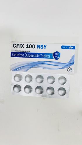 Cefixime Dispersible 100mg Tablet, Type Of Medicines : Allopathic, Packaging Type : Box