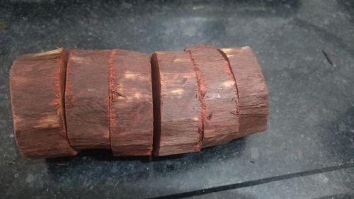 Plain Grade 2 Red Sandalwood Logs, Shape : Round