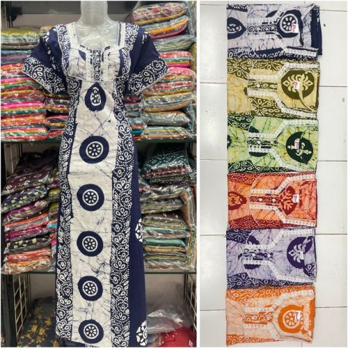 Printed Cotton Nighty, Color : Multicolor Free Size