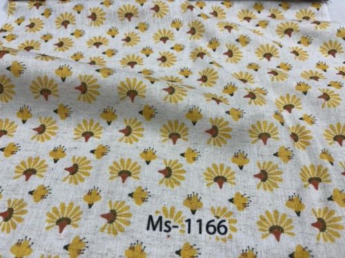 Polyester Linen Flex Micro Print Fabric, Packaging Type : Multi Color