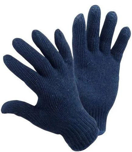 60gm Navy Blue Cotton Gloves All Sizes