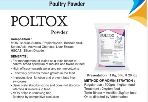 Organic Poltox Poultry Feed, Form : Powder, Packaging Type : Bottle