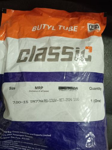 Rubber Classic bike Tube, Packaging Type : Dark-grey for Motorcycle Use