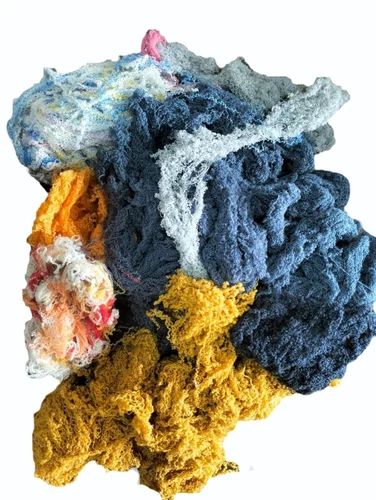 Cotton Machine Made Yarn Waste, Color : Muticolor For Textile Industry