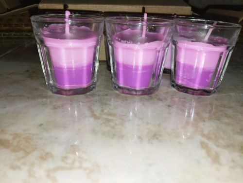 Glass scented candles 50ml, Packaging Type : Multi-color