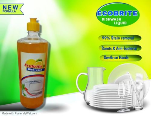 Ecobrite Dishwash Liquid, Packaging Type : Yellow