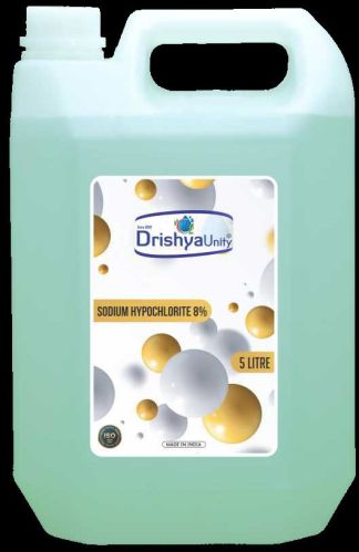 Drishyunity 5 Litre Liquid Sodium Hypochlorite 8%