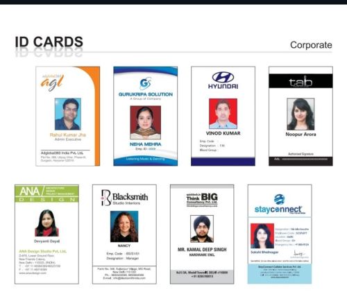 PVC (Plastic) – Most common Custom Printed Identity Cards