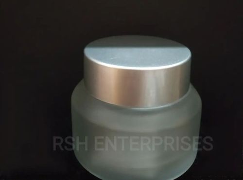 Plain Cream Jar, Color : Transparent