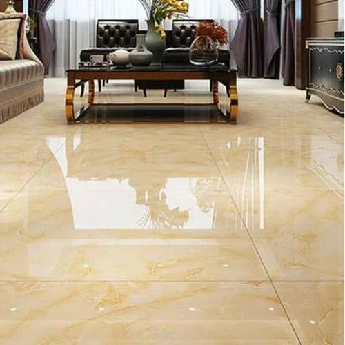 Polished Glazed Vitrified Tiles, Color : Brown For Flooring