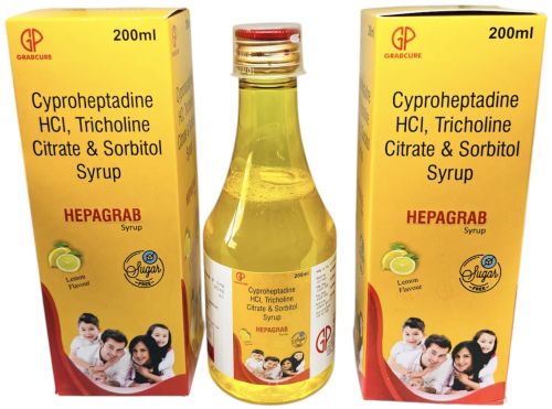 Hepagrab Syrup, Form : Liquid, Syrup Type : Allopathic, Packaging Type : Plastic Bottle