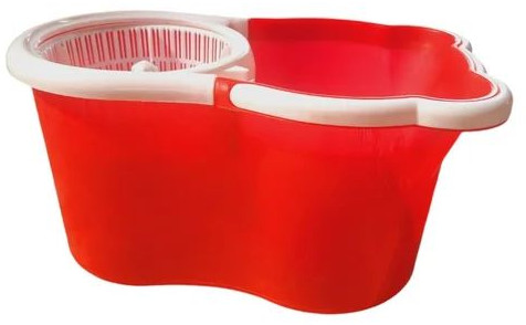 Safeguard Clean Plastic 15 Litre Bucket Mop, Color : Multicolor For Cleaning
