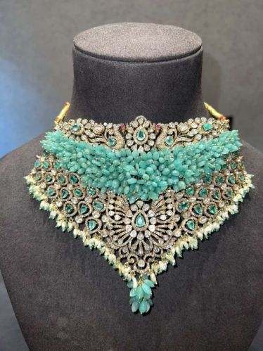 Gold Choker Necklace Party Wear