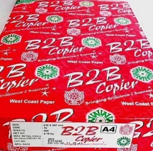B2B Paper 70 GSM, Brand Name : JK 210*297, Packaging Type : White