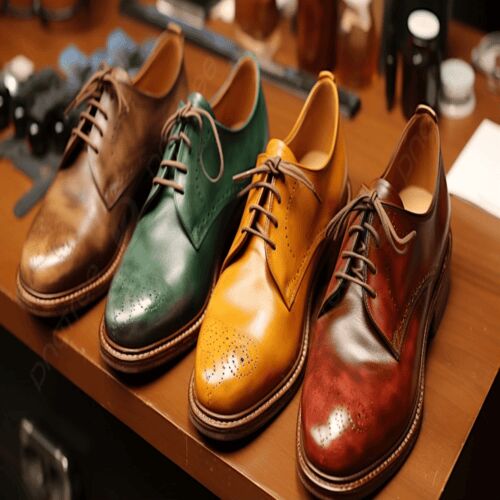 Leather shoes Formal, Packaging Type : Brown, Gender : Male