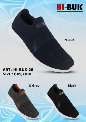 HI-BUK-26 Mens Sneaker Shoes Without Laces, Insole Material : Cotton