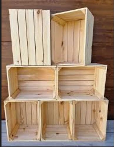 Wooden Crates, Color : Yellow