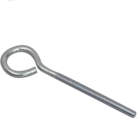 Powder Coated Alloy Steel Eye Hook, Color : Silver For Industrial