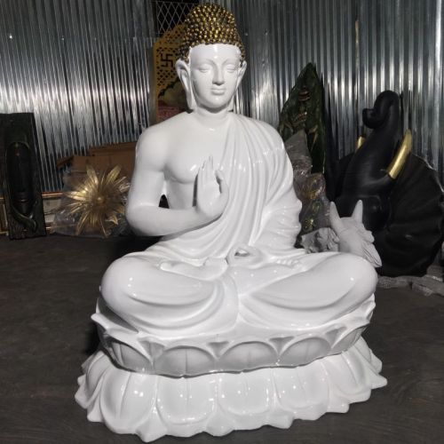 Plain Polished Buddha Statue for Garden, Home, Office, Shop