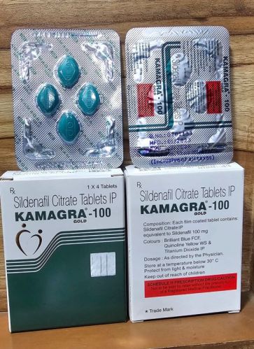 Kamagra Gold-100 Tablets, Packaging Type : Box, Pack Size : 4