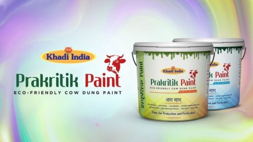 Cow Dung Natural Eliments Khadi Prakritik Primer for Brush, Roller
