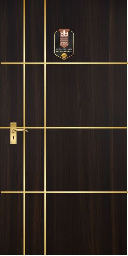 Golden SS Profile Laminated Mica Door By Highwood Hw 506