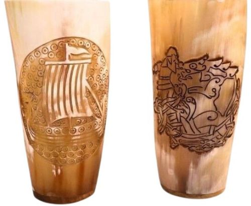 Buffalo Horn Polished beer mug, Brand Name : AR ENTERPRISES