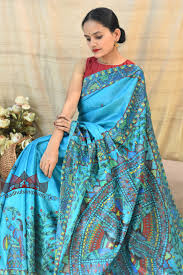 Stitched Madhubani Sarees, Sleeve Style : Sleeveless