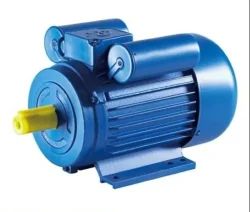 Semi Automatic Mild Steel Polished Single Phase Electric Motor, Color : Blue, Speciality : High Efficiency