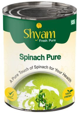 Ready To Use Spinach Puree, Packaging Size : 450gm, 850gm, 3.2kg, Packaging Type : Canned For Human Consuption
