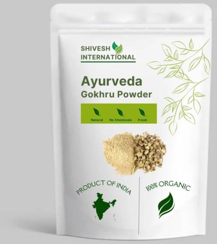 Ayurveda Gokhru Powder, Color : Creamy, Packaging Type : Plastic Packets