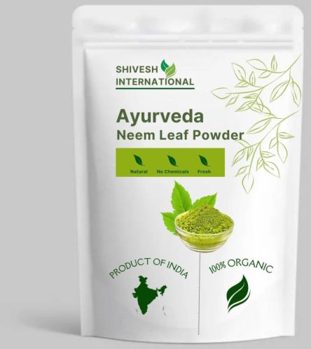 Ayurveda Neem Leaf Powder, Color : Green for Cosmetic