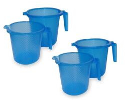 Plain Polished 1 Litre Plastic Mug, Shape : Round