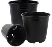 Plain Plastic Black Nursery Pot, Shape : Round For Planting