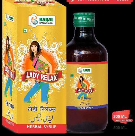 Ayurvedic Baqai Lady Relax Syrup, Color : Brown For Plastic Bottles